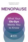 American College of Obstetricians and Gynecologists: Menopause, Buch