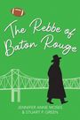 „The Rebbe of Baton Rouge“ steht in Weiß auf grünem Hintergrund, mit Silhouette einer Person und Brücke, Football oben links.