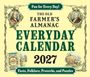 Fun for Every Day! The Old Farmer's Almanac Everyday Calendar 2027. Enthält Fakten, Folklore, Sprichwörter und Rätsel.