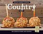 "The Old Farmer’s Almanac Country 2027". Drei Karamelläpfel mit Nüssen auf Holzbrett. Darunter kleines Buchcover.