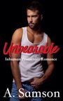 "Unbearable" in Rot, "Inhuman Protectors Romance" in Weiß, "A. Samson" unten. Mann im weißen Tanktop in dunklem Hintergrund.