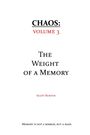 Scott Burton: Chaos, Buch