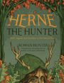 "HERNE THE HUNTER: Myth, Legend, and Devotion to the Horned God" von Rowan Hunter. Eine Illustration mit einem Gesicht mit Geweih.