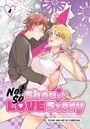 "Not so Shoujo Love Story" steht groß da. Zwei junge Menschen, ein Junge und ein Mädchen, in romantischer Nähe, umgeben von Feuerwerk.