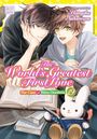 "The World's Greatest First Love: The Case of Ritsu Onodera 19." Zwei Personen, Bücher, ein Plüschtierhase mit einem blauen Buch.