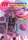 Magilumiere Magical Girls Inc., Story von Sekka Iwata, Art von Yu Aoki. Eine kämpfende Anime-Figur in Rosa und Lila.