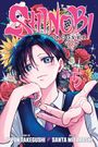 "Shinobi Cover 5" steht über einer Illustration eines Mädchens mit blauen Augen vor bunten Blumen.