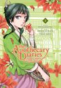 „The Apothecary Diaries: Maomao's Notes on the Inner Palace“. Eine junge Frau in grünem Kimono mit roten Lilien.