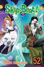 "Skip Beat!" in leuchtender Schrift oben. Unten: "Yoshiki Nakamura", "52". Illustration: Frau im Alice-Kostüm, Mann im Hasenkostüm.