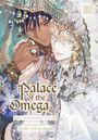 „Palace of the Omega“, Illustration mit zwei elegant gekleideten Personen unter funkelndem Schmuck, „Explicit Content“ Hinweis.