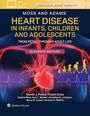 Titel: "Heart Disease in Infants, Children and Adolescents, Eleventh Edition". Hintergrund: Herz, EKG-Linie, Silhouetten.