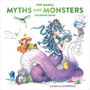 "Pop Manga Myths and Monsters Coloring Book" von Camilla d'Errico. Illustration einer Frau mit Schlangenhaar und lustigen Tieren.