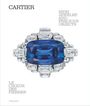 Text: "CARTIER," "HIGH JEWELRY AND PRECIOUS OBJECTS," "LE CHŒUR DES PIERRES." Ein großer blauer Edelstein umgeben von Diamanten.