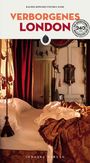 "Verborgenes London", Reiseführer mit 240 Orten. Elegantes Schlafzimmer, rote Vorhänge, antike Möbel, dekoratives Bett.
