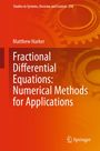 "Fractional Differential Equations: Numerical Methods for Applications" von Matthew Harker. Zahnräder im Hintergrund.