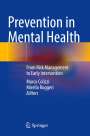 : Prevention in Mental Health, Buch