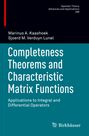 Sjoerd M. Verduyn Lunel: Completeness Theorems and Characteristic Matrix Functions, Buch