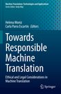 : Towards Responsible Machine Translation, Buch