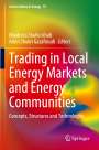 : Trading in Local Energy Markets and Energy Communities, Buch