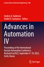 : Advances in Automation IV, Buch