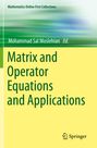 : Matrix and Operator Equations and Applications, Buch