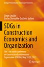 : SDGs in Construction Economics and Organization, Buch