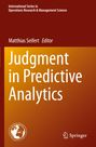 : Judgment in Predictive Analytics, Buch