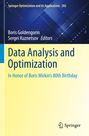 : Data Analysis and Optimization, Buch