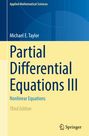 Michael E. Taylor: Partial Differential Equations III, Buch
