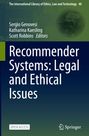 : Recommender Systems: Legal and Ethical Issues, Buch