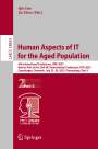 : Human Aspects of IT for the Aged Population, Buch