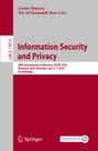 : Information Security and Privacy, Buch