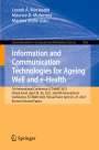 : Information and Communication Technologies for Ageing Well and e-Health, Buch