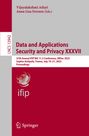 : Data and Applications Security and Privacy XXXVII, Buch