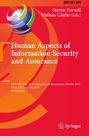 : Human Aspects of Information Security and Assurance, Buch