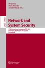 : Network and System Security, Buch