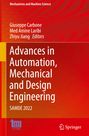 : Advances in Automation, Mechanical and Design Engineering, Buch