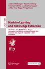 : Machine Learning and Knowledge Extraction, Buch