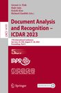 : Document Analysis and Recognition - ICDAR 2023, Buch