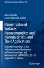 : Nanostructured Surfaces, Nanocomposites and Nanomaterials, and Their Applications, Buch