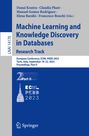 : Machine Learning and Knowledge Discovery in Databases: Research Track, Buch