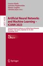 : Artificial Neural Networks and Machine Learning ¿ ICANN 2023, Buch