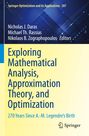 : Exploring Mathematical Analysis, Approximation Theory, and Optimization, Buch