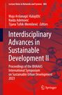 : Interdisciplinary Advances in Sustainable Development II, Buch