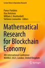 : Mathematical Research for Blockchain Economy, Buch