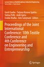 : Proceedings of the Joint International Conference: 10th Textile Conference and 4th Conference on Engineering and Entrepreneurship, Buch