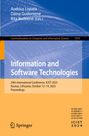 : Information and Software Technologies, Buch