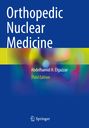„Orthopedic Nuclear Medicine“, Autor: Abdelhamid H. Elgazzar. Bunte, abstrakte Muster auf blauem Hintergrund.