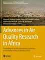 Buchtitel: "Advances in Air Quality Research in Africa". Im Hintergrund eine Ansicht einer Stadt vor Bergen. Logos von IEREK und Springer.