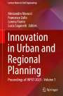 : Innovation in Urban and Regional Planning, Buch